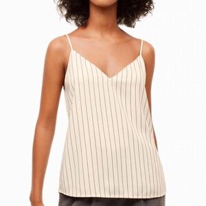 Aritzia Babaton Pinstripe Everly Camisole Tank Top Size Medium